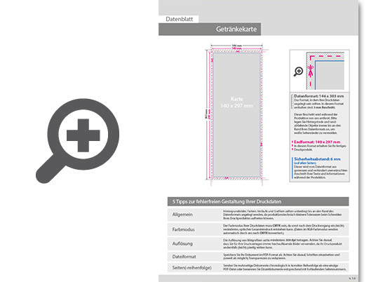 Product Bild getr__nkekarte_14_0_cm_x_29_7_cm__einseitig_bedruckt
